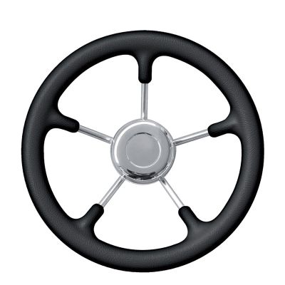 Volante Nautico Per Barca Inox Rivestito Ø mm 350mm NERO