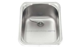 Lavello in acciaio inox per barca 380x280 mm