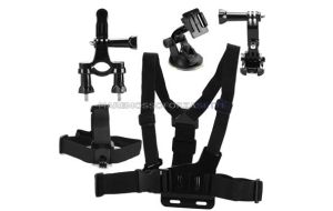 KIT 104 DAZZNE ACCESSORI PER ACTION CAMERA SPORT 6 PEZZI