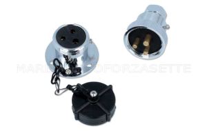 Presa con spina impermeabile 3 poli max 20 Amp. Ø 46mm