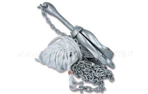 Ancora Ombrello 6 kg completa con cima e catena 44 metri