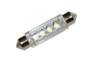 Lampadina siluro 4 led 12 voLT  41mm