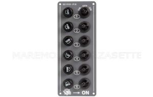 Mini pannello elettrico stagno 6 interruttori