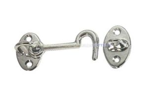 Gancio fermaporta in ottone cromato