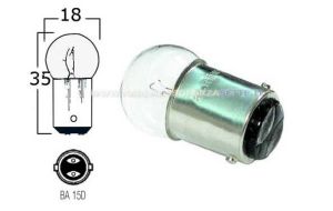 Lampadina bipolare BA15D 12volt 