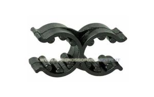 Supporto elastico doppio per tubi da 18mm a 25mm