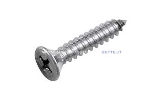 Vite autofilettante testa svasata taglio a croce inox AISI 316 DIN 7982