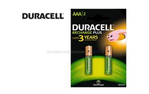 Pile ricaricabili Duracell plus Blister 2 pz