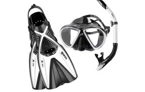 SET PER SNORKEL PINNE E MASCHERA MARES X-ONE MAREA