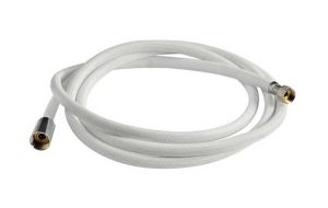 Tubo per doccia retinato bianco in nylon