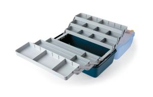 Valigetta sei ripiani coperchio trasparente