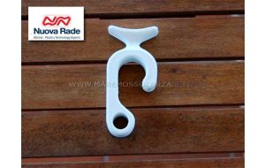 Clip porta parabordo in polyamide bianco