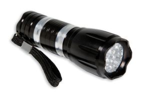 Torcia a led alluminio attivatore di fosforescenza