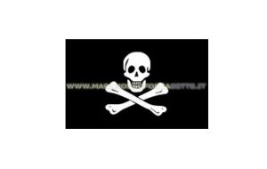Bandiera pirata in poliestere 30x45cm