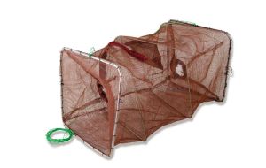 Nassa pesca pieghevole doppio inganno quadrata