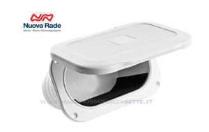 Tasca porta oggetti ovale con sportello rigido