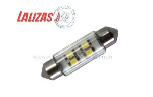 Lampadina siluro 8 led 12 voLTs  39mm