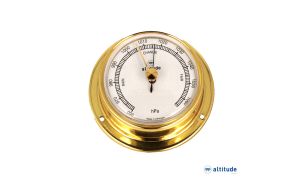 Barometro Altitude 838 serie Ø 74mm Ottone Lucidato