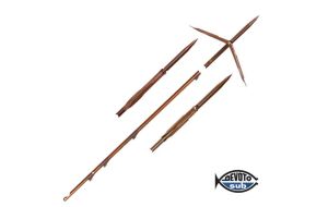 Asta australiana Inox Ø 6,5mm doppia aletta con pinne