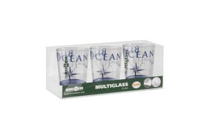 Bicchieri Multiglass Blue Ocean set 3 pezzi