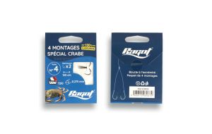 Calamento Ragot due ami per Granchi amo 4 cm 150 Ø 0,27mm 4pz