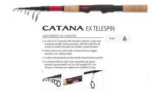 Canna da Spinning Shimano CATANA EX Telespin 