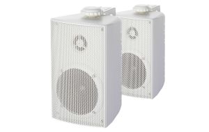 Casse stereo Cabinet bianche amagnetiche 30+30 Watt