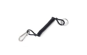 Clip a spirale porta torcia sub con anello inox