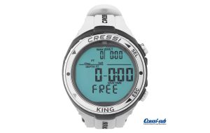 Orologio Cressi Sub King Bianco computer per Apnea