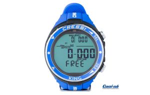 Orologio Cressi Sub King Blu computer per Apnea