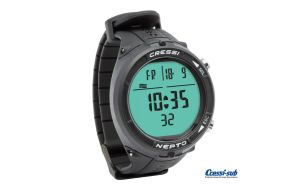 Orologio Cressi Sub Nepto NERO computer per Apnea