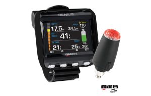 Computer subacqueo Mares Genius Black con sonda aria