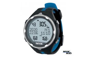 Computer Subacqueo Seac Sub Action Black and Blue