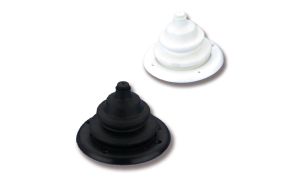 Cuffia passacavo a soffietto con anello in ABS