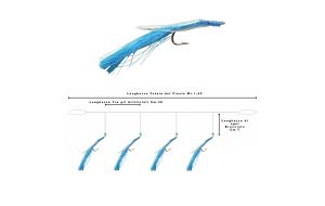 Calamento Deep Sea Leader con 4 Piume pesca a fondo