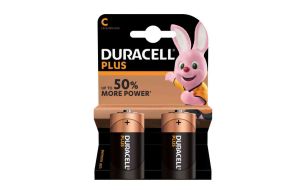 Pile Duracell tipo mezza torcia C Blister 2 pile