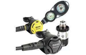 Erogatore Sub Mares Rover 2S DIN con manometro e profondimetro