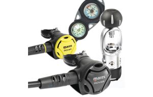 Erogatore Sub Mares Rover 2S INT con manometro e profondimetro
