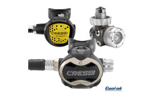 Erogatore Cressi Sub T10-SC PVD MASTER DIN Con Octopus