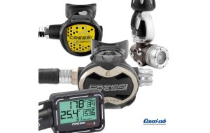 Erogatore Cressi Sub T10-SC PVD MASTER INT Con Octopus e DIGI 2