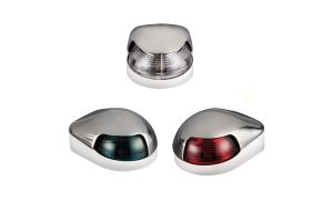 Fanali Inox luce di via a montaggio orizzontale fino a 12 metri