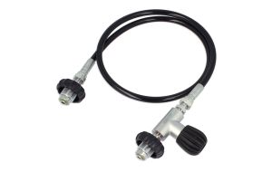 Transfer hose for scuba tanks with DIN 300 Bar connection