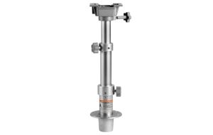 Gamba per tavolo telescopica removibile in alluminio