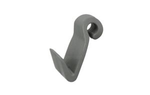 Gancio in plastica per telo gommoni occhiello aperto 