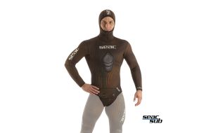 Giacca Muta Seac Sub Alga neoprene 5,0 mm mimetico Open Cell