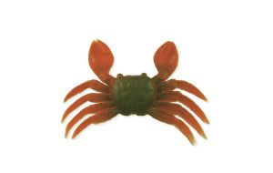 Granchio in gomma per la pesca Orange Black Medium