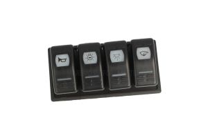 Pannello interruttori componibile con led IP56