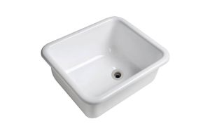 Lavello rettangolare in plexiglass bianco cm 330x280