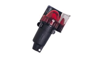 Luce di via a pile per barca e gommone rosso 112,50°