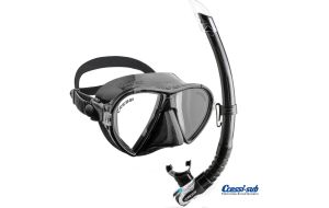 Maschera Cressi Sub Ocean Black con aeratore Gamma con valvola
